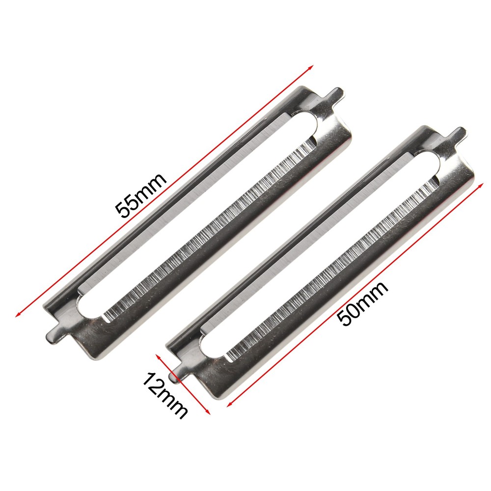 Stainless Steel Single-sided Flat Blade Multifunctional Peeling Blades Replace