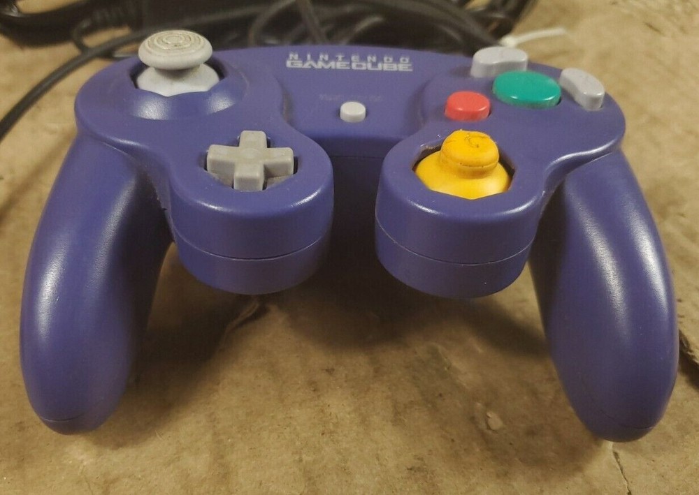 Nintendo GameCube Black Console With Controller & Hookups Tested & Working