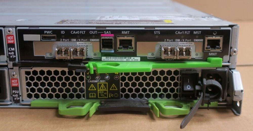 Fujitsu Eternus DX200 S3 24Bay Disk Array 2x Controller Module with 4x FC-2P-16G