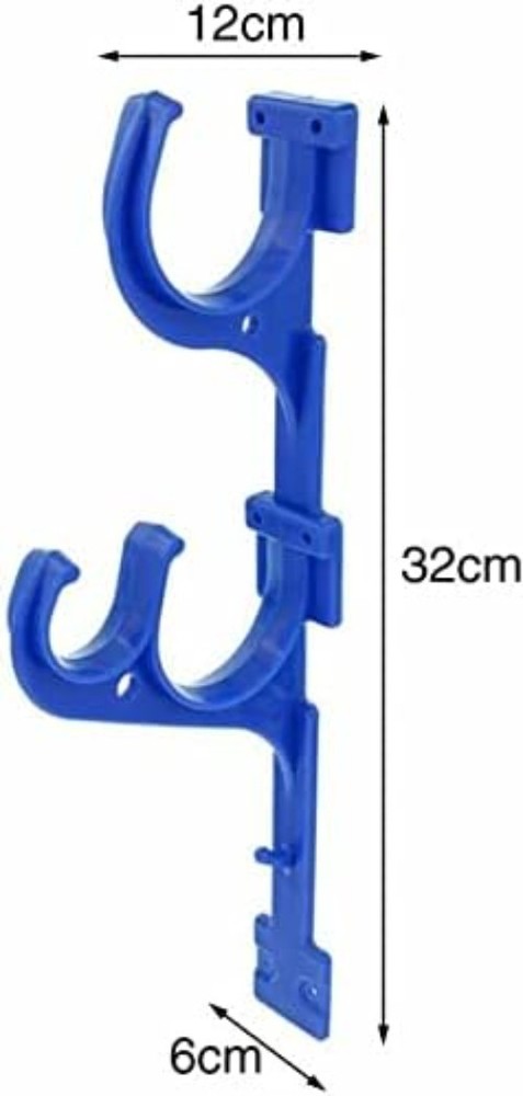 Wall-Mounted Rust-Resistant Hanger for Pool & Garden Tools - Easy Installation