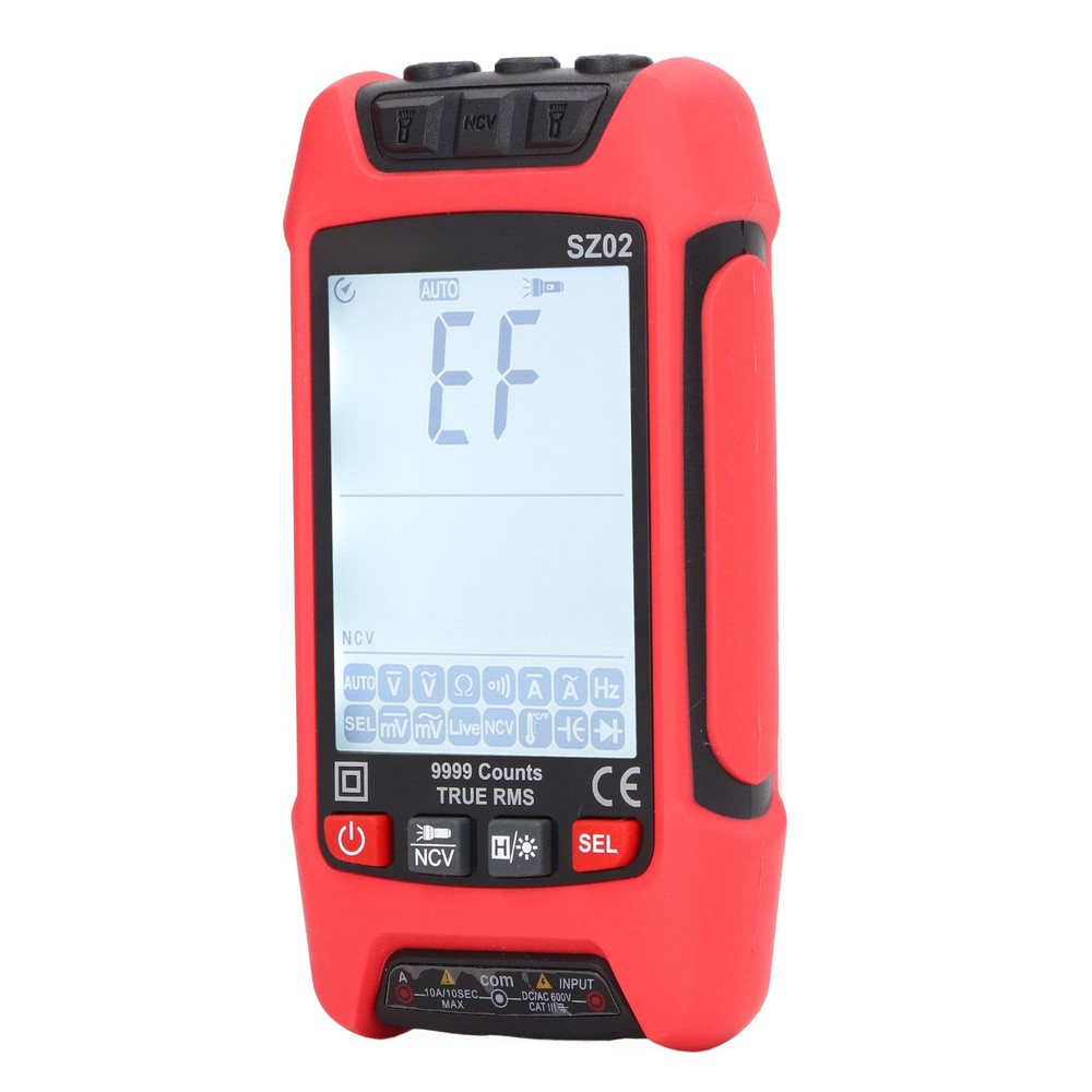 Digital Multimeter Anti Burning Automatic LCD Backlit NCV Volt Amp Meter FEI