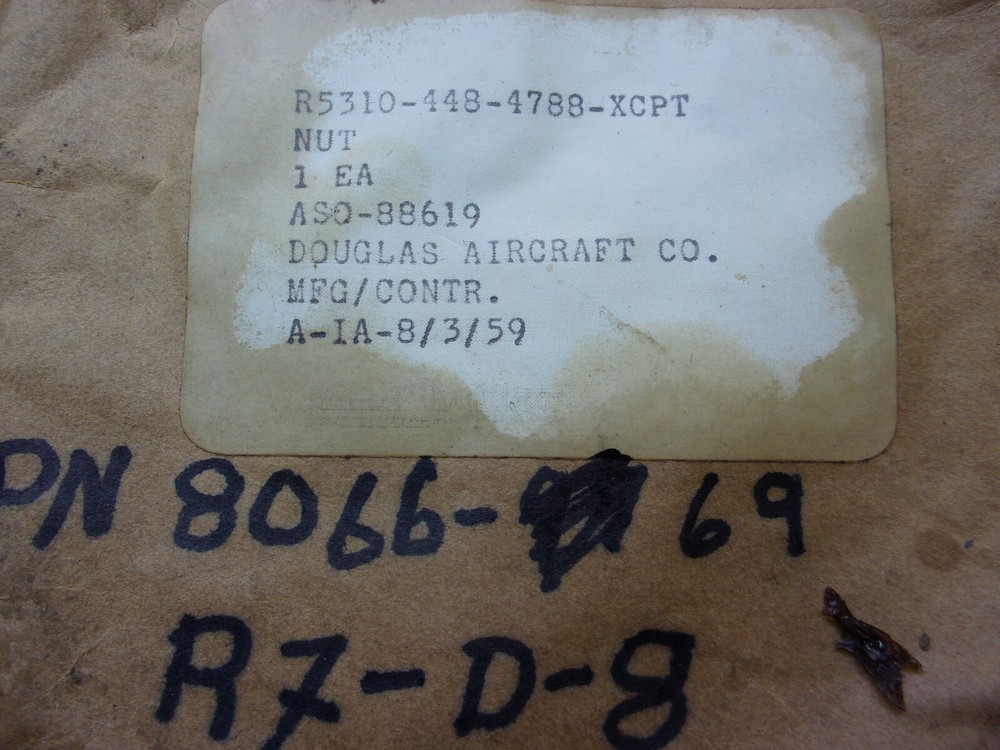 Douglas External Threaded Nut P/N 8066-69