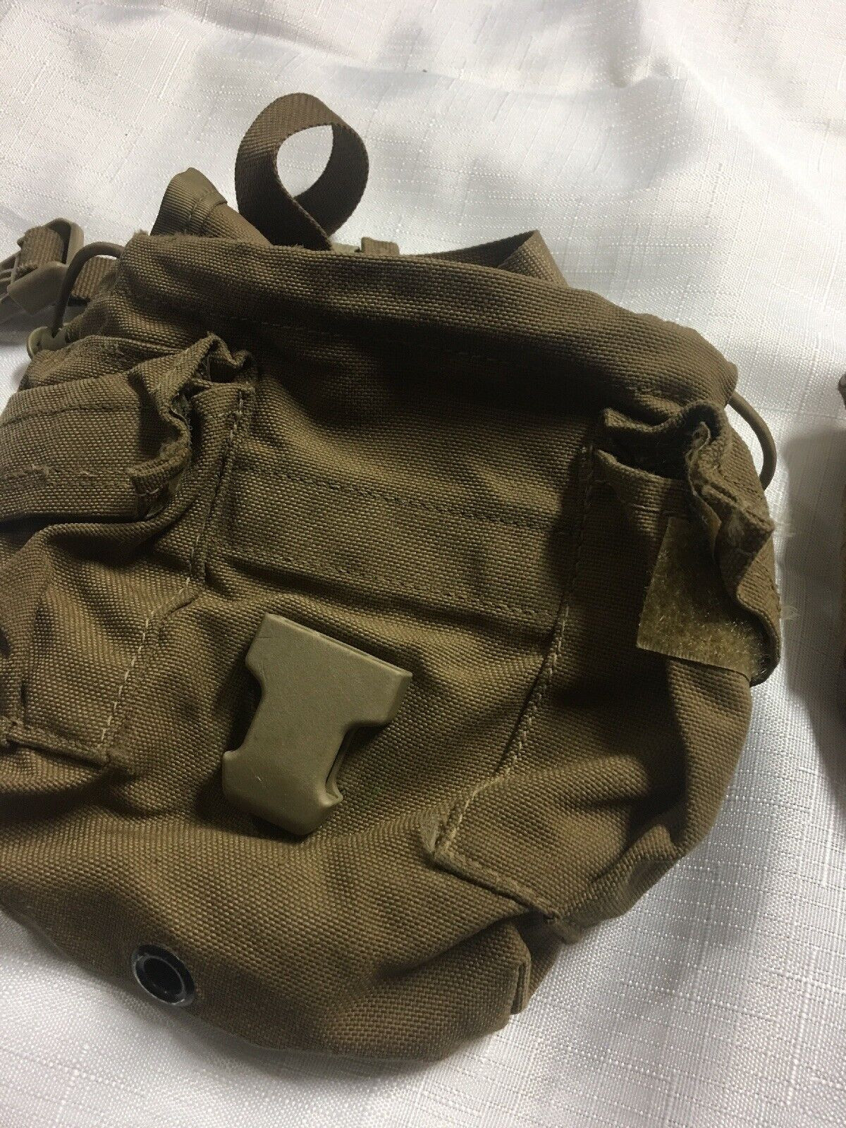 US Military USMC 1 QT MOLLE Coyote Brown CANTEEN COVER Carrier Utility Pouch EXC
