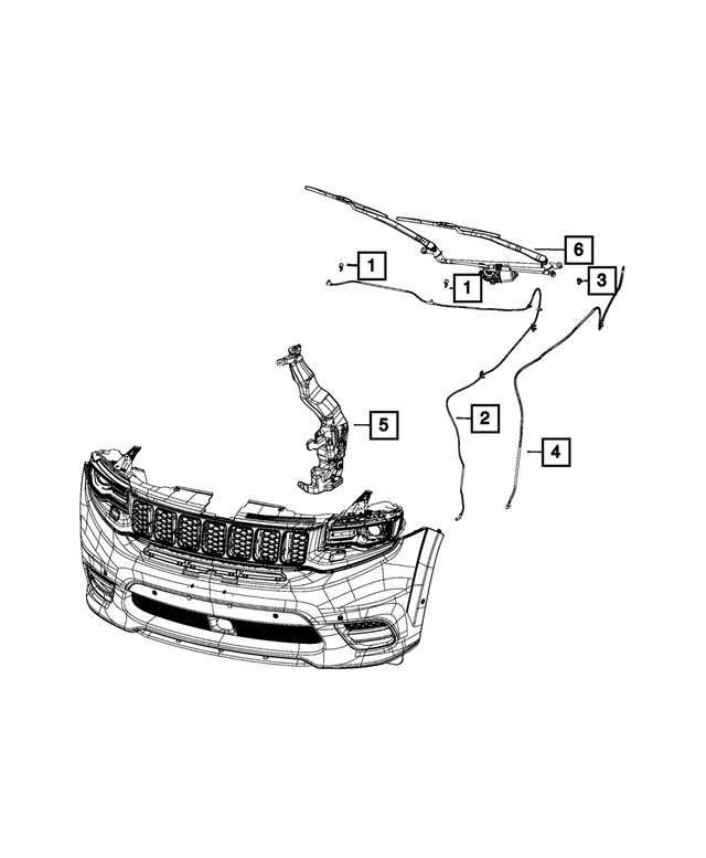 Genuine Mopar Windshield Washer Nozzle 68260443AA