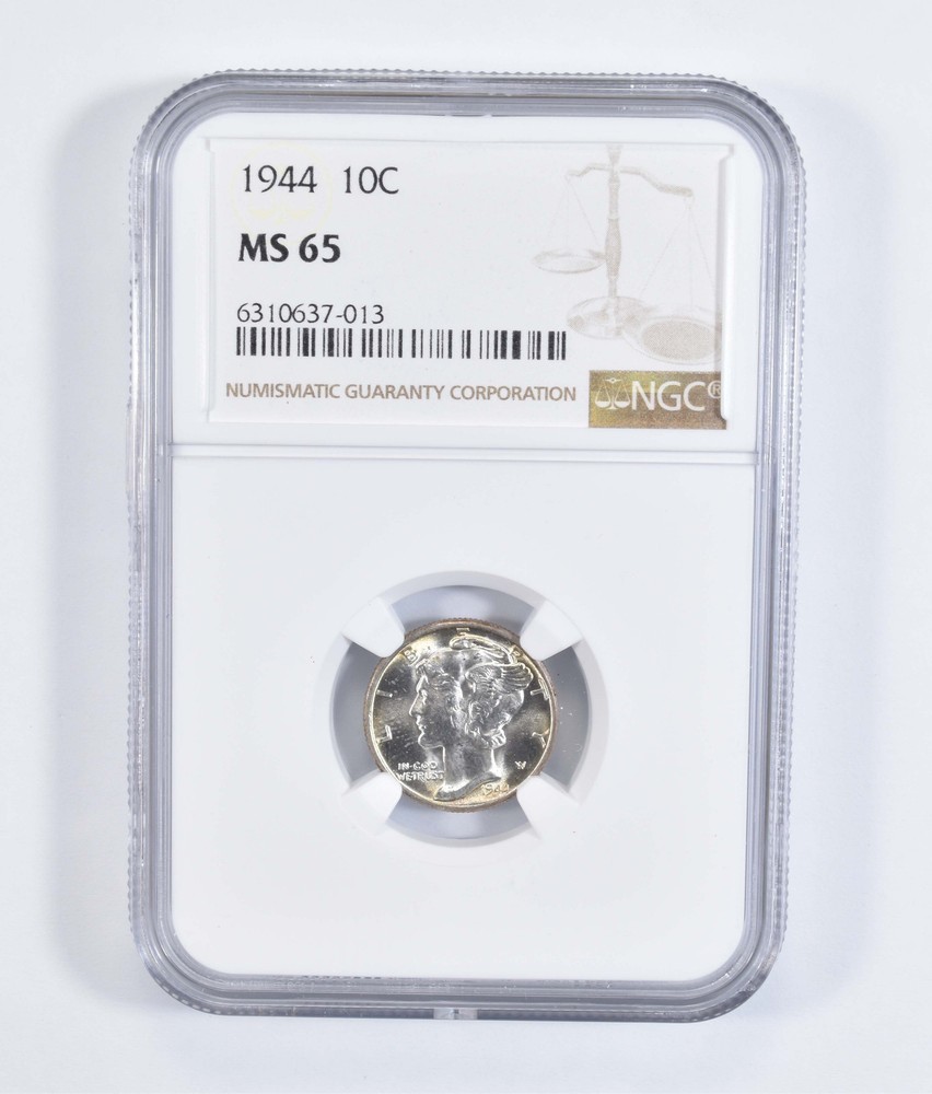 1944 Mercury Dime Silver MS65 NGC