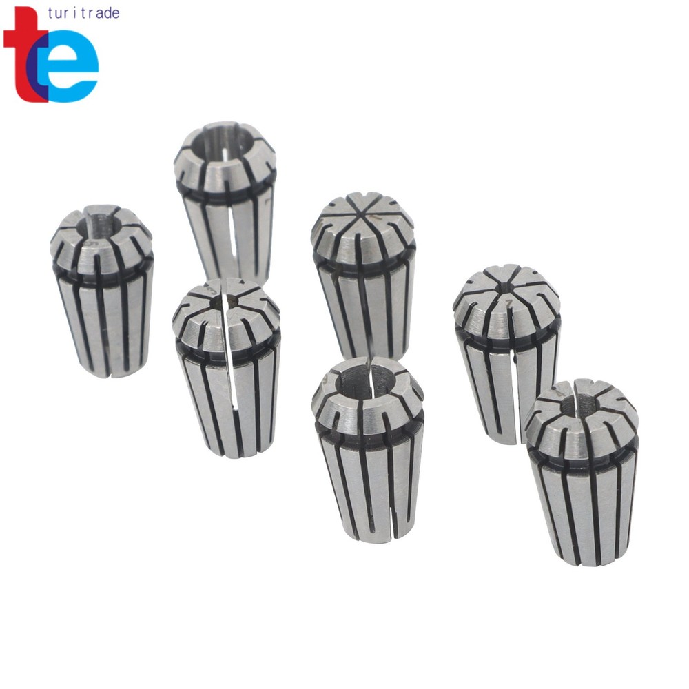 Complete ER11 Spring Collet Collection 1-7mm 7 Pack Machining Set