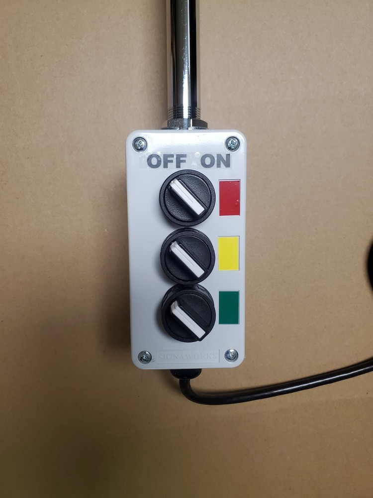 ASTL-110-3 - LED Tower Light New/Open Box Steady Stacklight Signaworks Andon