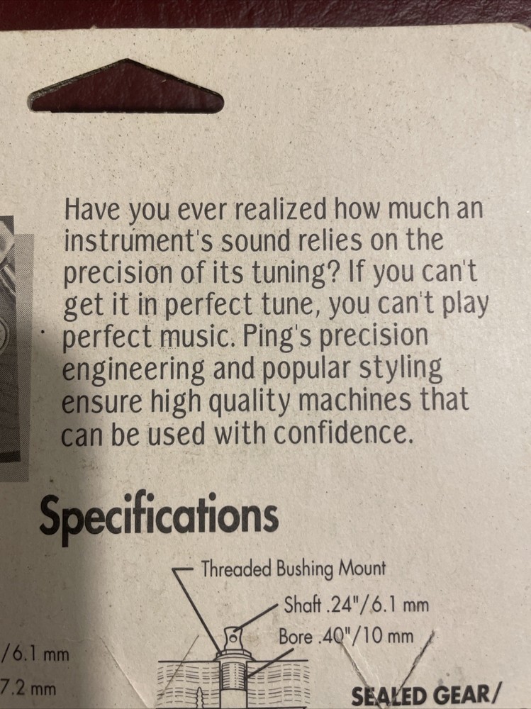 Tuning Machines Ping Precision New old stock