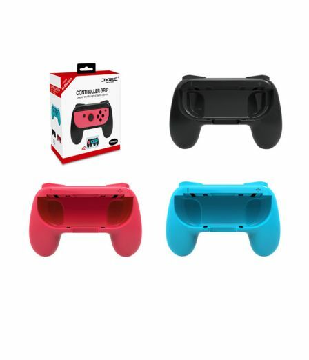 Switch Joy-Con Controller Handle Grip Nintendo Switch (Red/Blue/Black)2PK