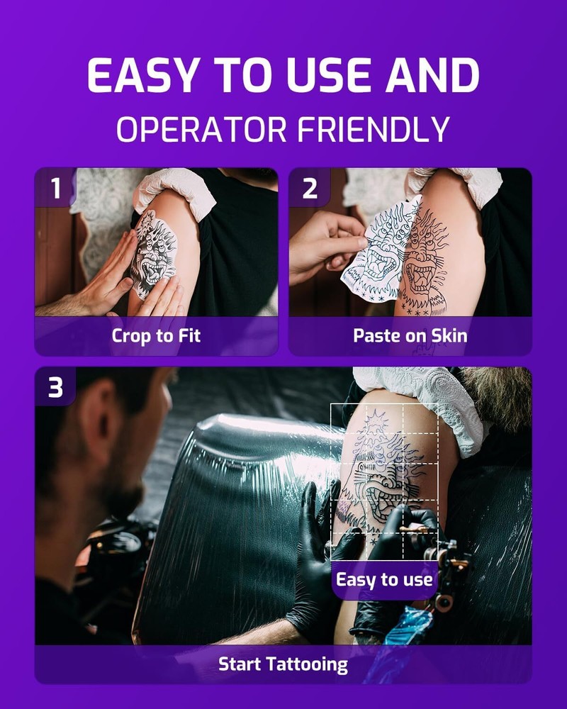 Phomemo M08F Wireless Tattoo Stencil Printer Bluetooth Stencil Printer + Paper