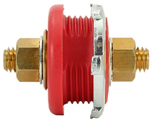 Fastronix Thru Panel Battery Terminal Connector Red