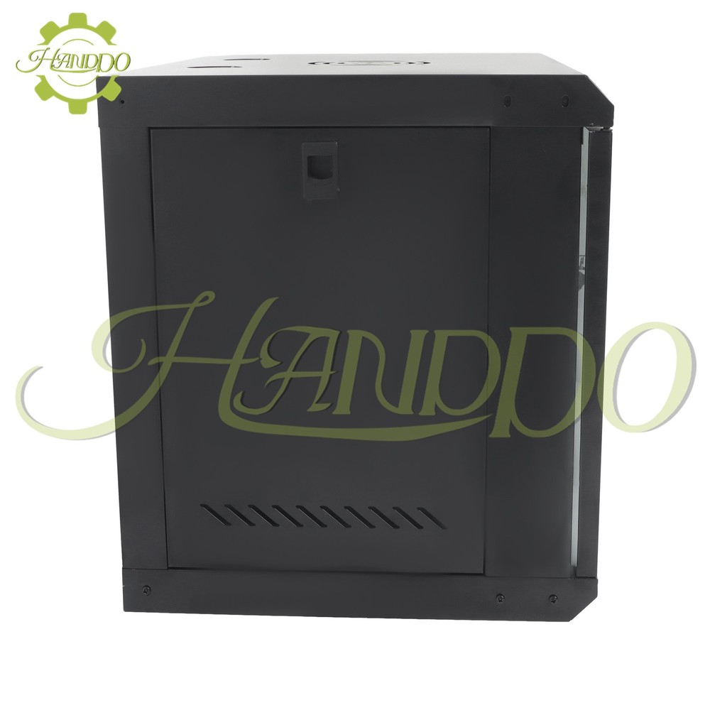 9U Wall Mount IT Data Network Server Rack Cabinet Enclosure 15.5" Depth Black