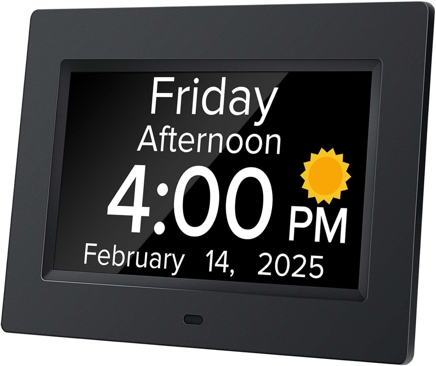 Digital Alarm Clock with Date and Day of Week for Dementia Seniors Multiple A...