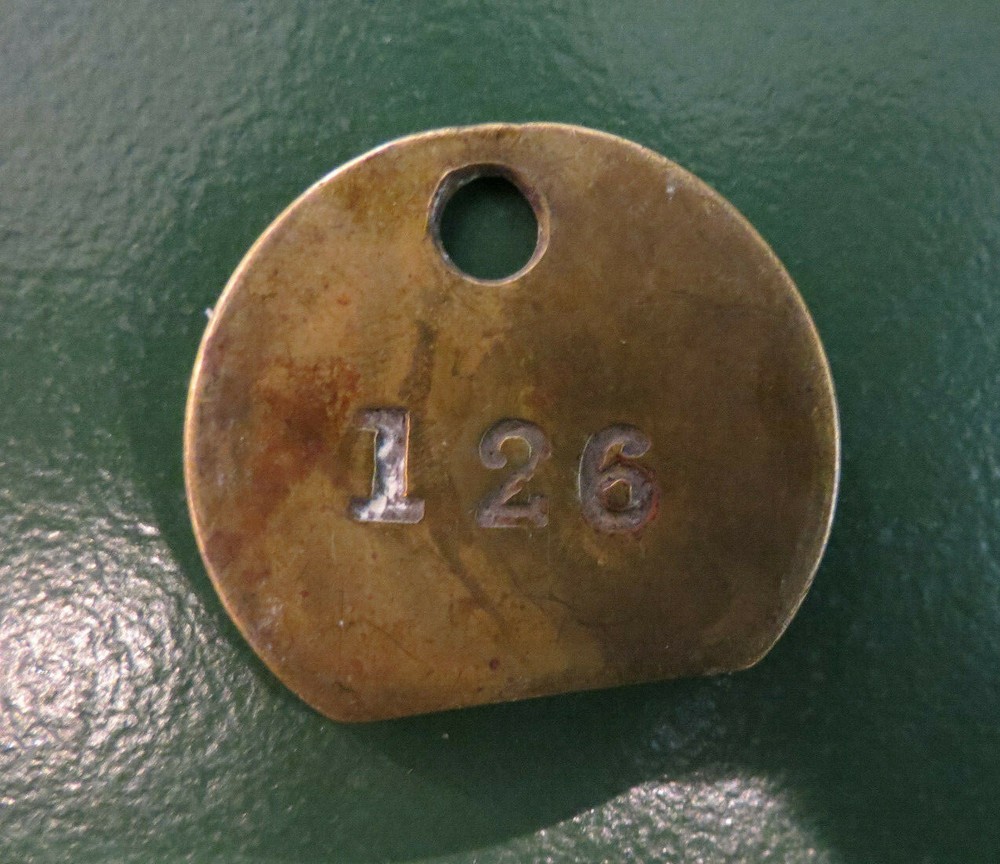 HATFIELD Colliery Pit Check Tally - marked BCC HATFIELD 126