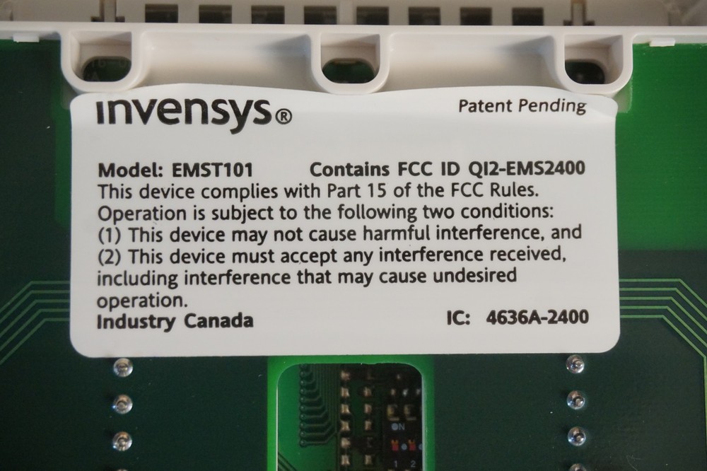 INVENSYS MODEL EMST101 THERMOSTAT LCD DSL-600SC-HCS