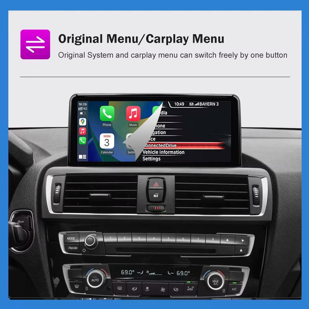 Linux CarPlay Head Unit Touch Display BMW 3 4 NBT M3 F30 F31 F32 F33 F34 F36 F80