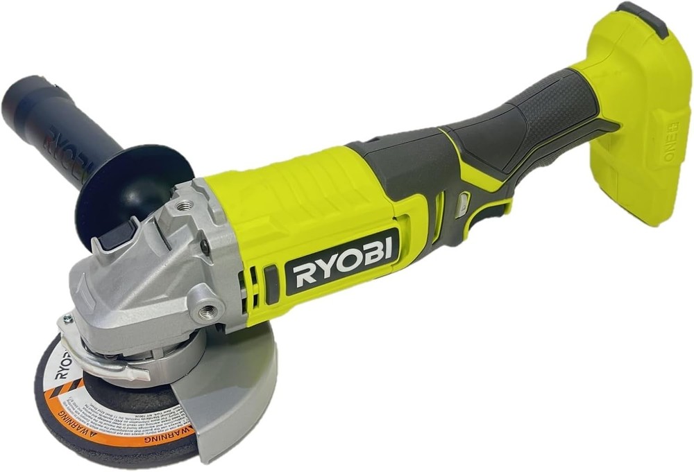 Compact Ryobi 18V Cordless Angle Grinder - Lightweight Tool for Precision Work