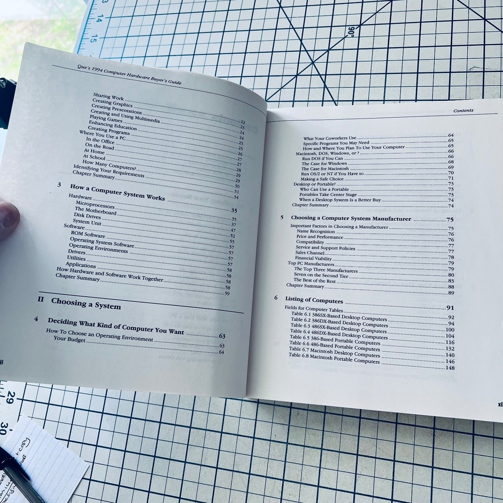 Que's 1994 Computer Hardware Buyer's Guide Book IBM Mac Vintage PC Computing