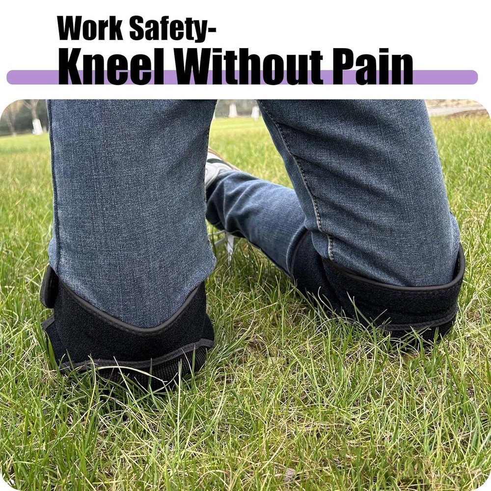 Soft Knee Pads with Memory Foam for Flooring Installers, Extra Thick Kneeling...