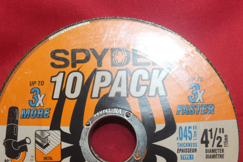 Spyder 10 Pack BITE Ceramic Abrasive 4.5" .045 Thick 21105-10