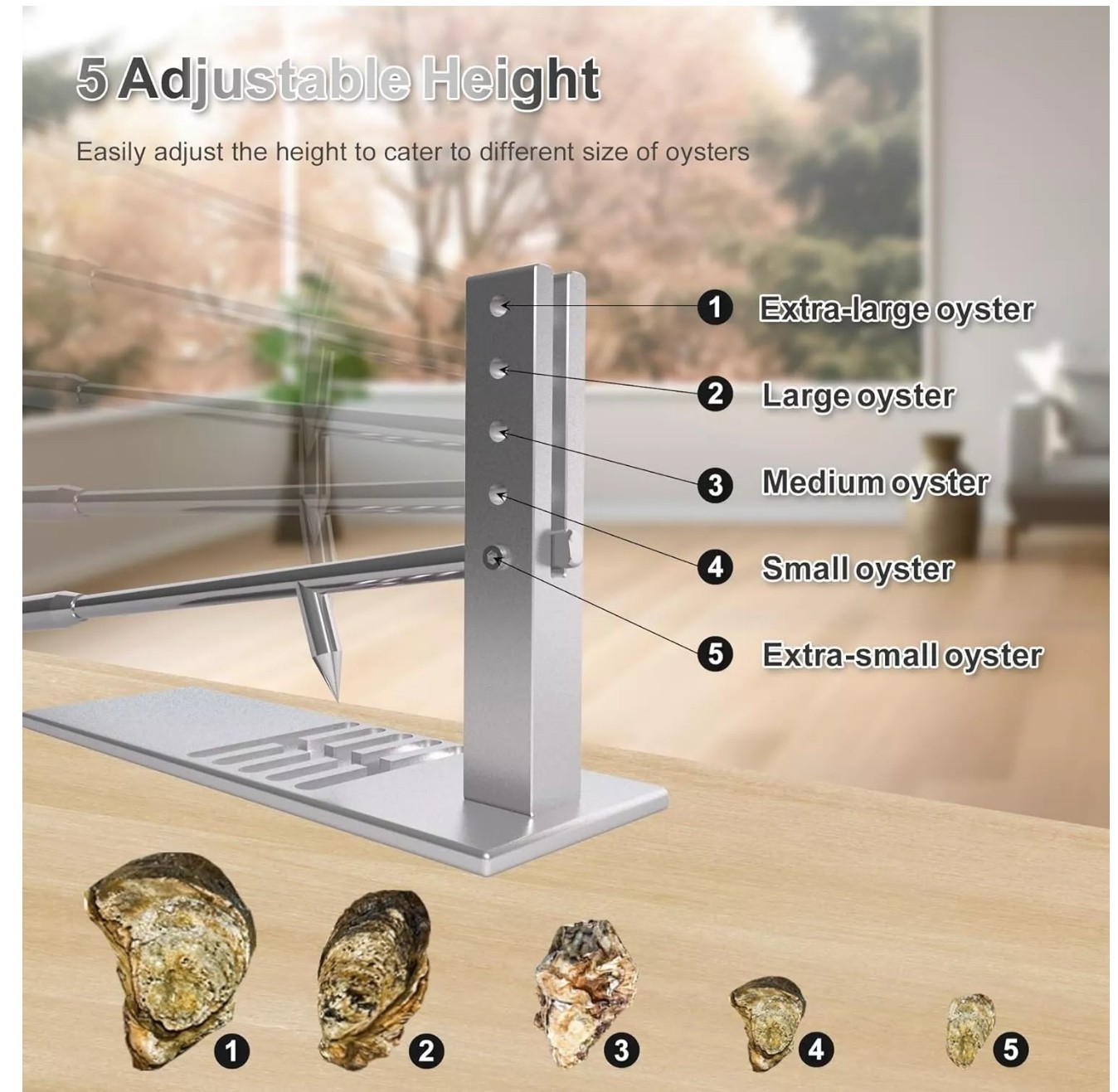 Oyster Shucker Machine Oyster Opener Tool Kit with 5 Adjustable original $48