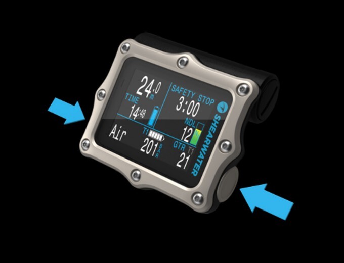 NEW SHEARWATER Perdix2 Ti Dive Computer Titanium Silver With Swift Transmitter