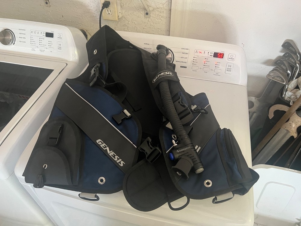 scuba diving equipment set