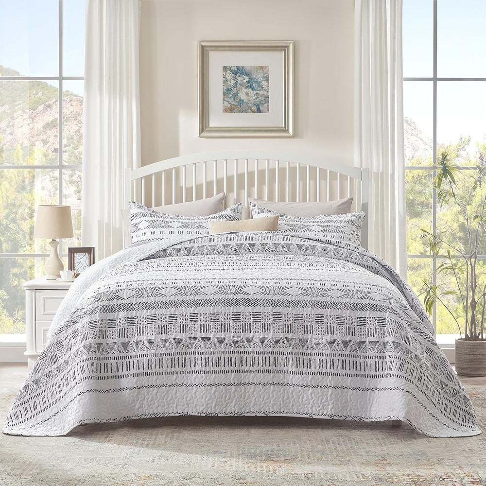Quilts Queen Size Soft Durable Quilted Bedspread Lightweight Comforter