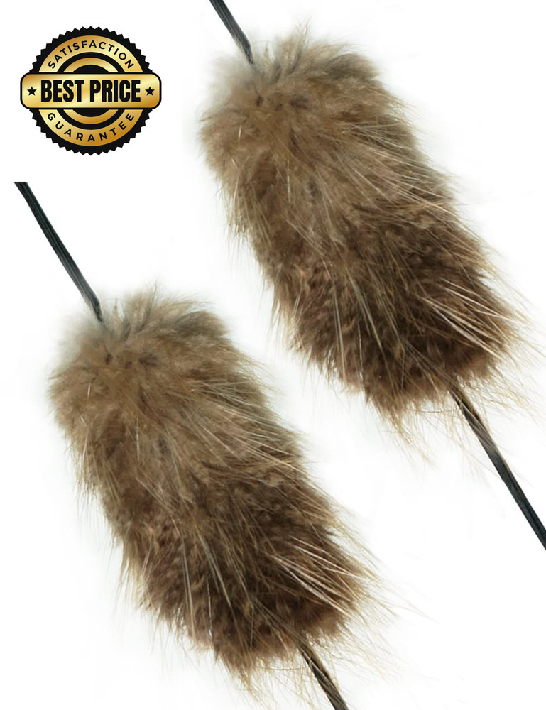 THREE ARCHERS Beaver Balls Bow String Silencers 2 Pack – Traditional Archery...