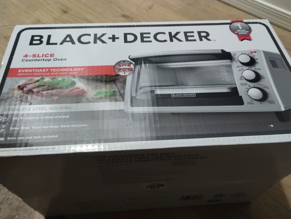 black and decker 4 slice countertop oven