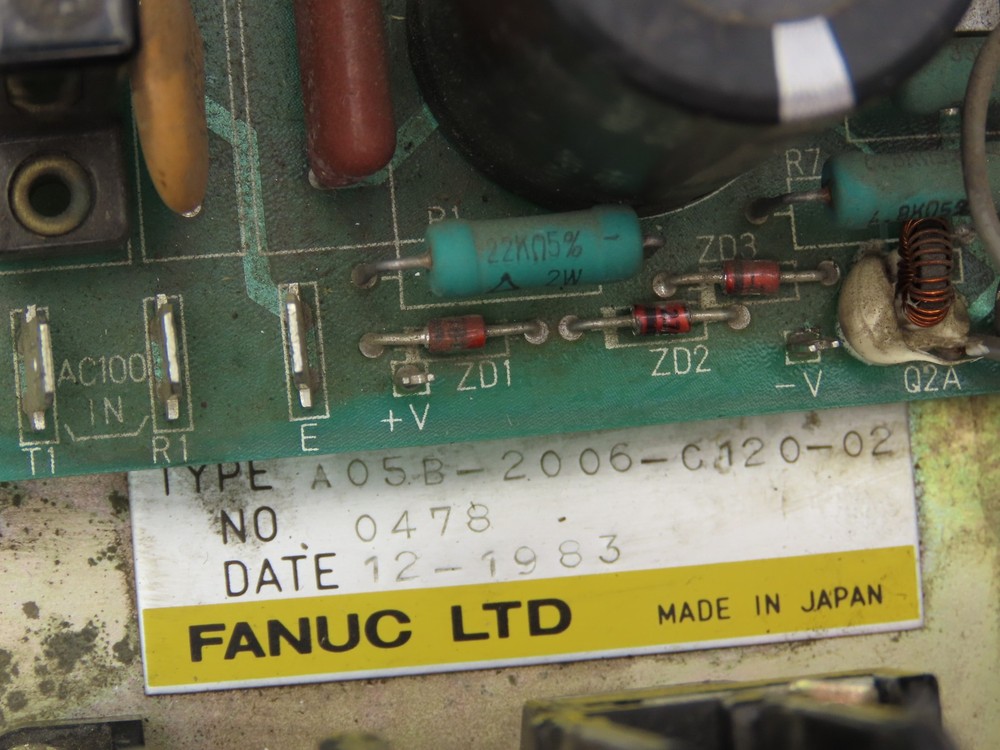 Fanuc A05B-2006-C120 02 Power Supply Control PCB Module With Transformer