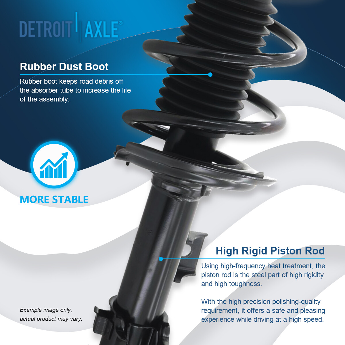 Front Struts w/ Coil Springs Sway Bars Tie Rods for 2011 - 2016 Hyundai Elantra