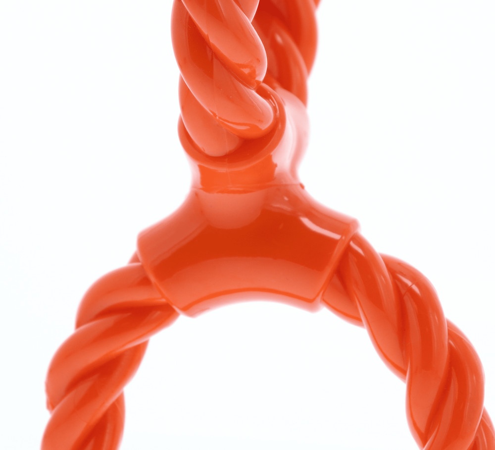 Double Ring Toy TPR Rope Combo Durable Interactive Fetch For Aggressive