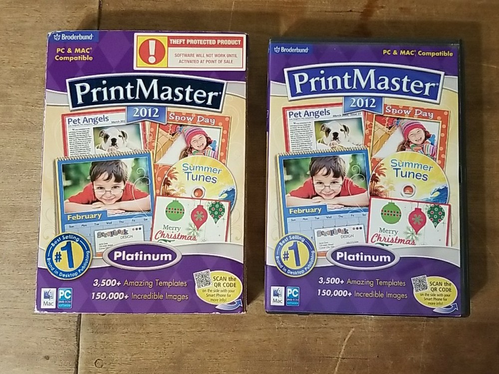 Printmaster Platinum 2012 PC/MAC DVD-ROM Desktop Publishing Software