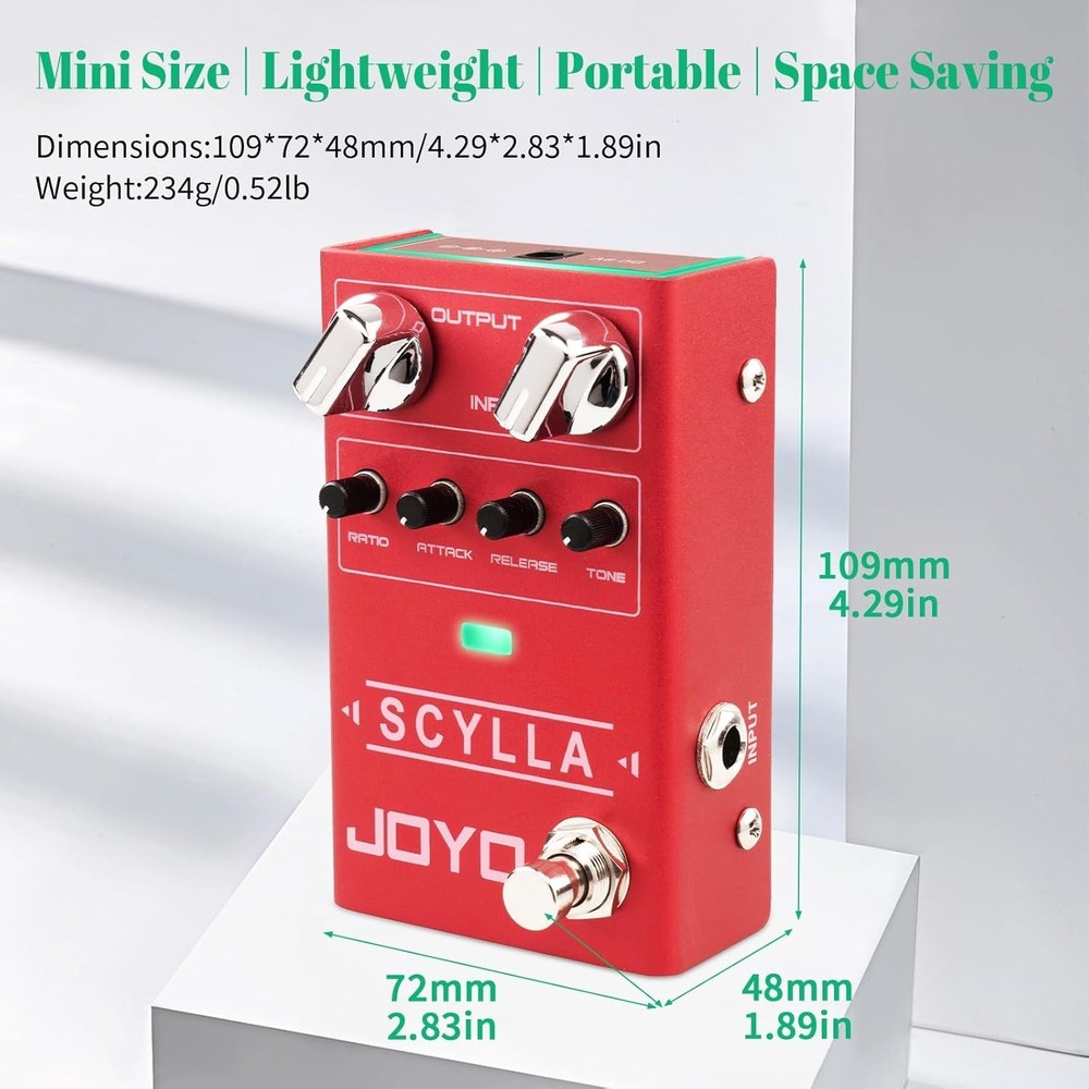 High Dynamic Control Bass Compressor Pedal