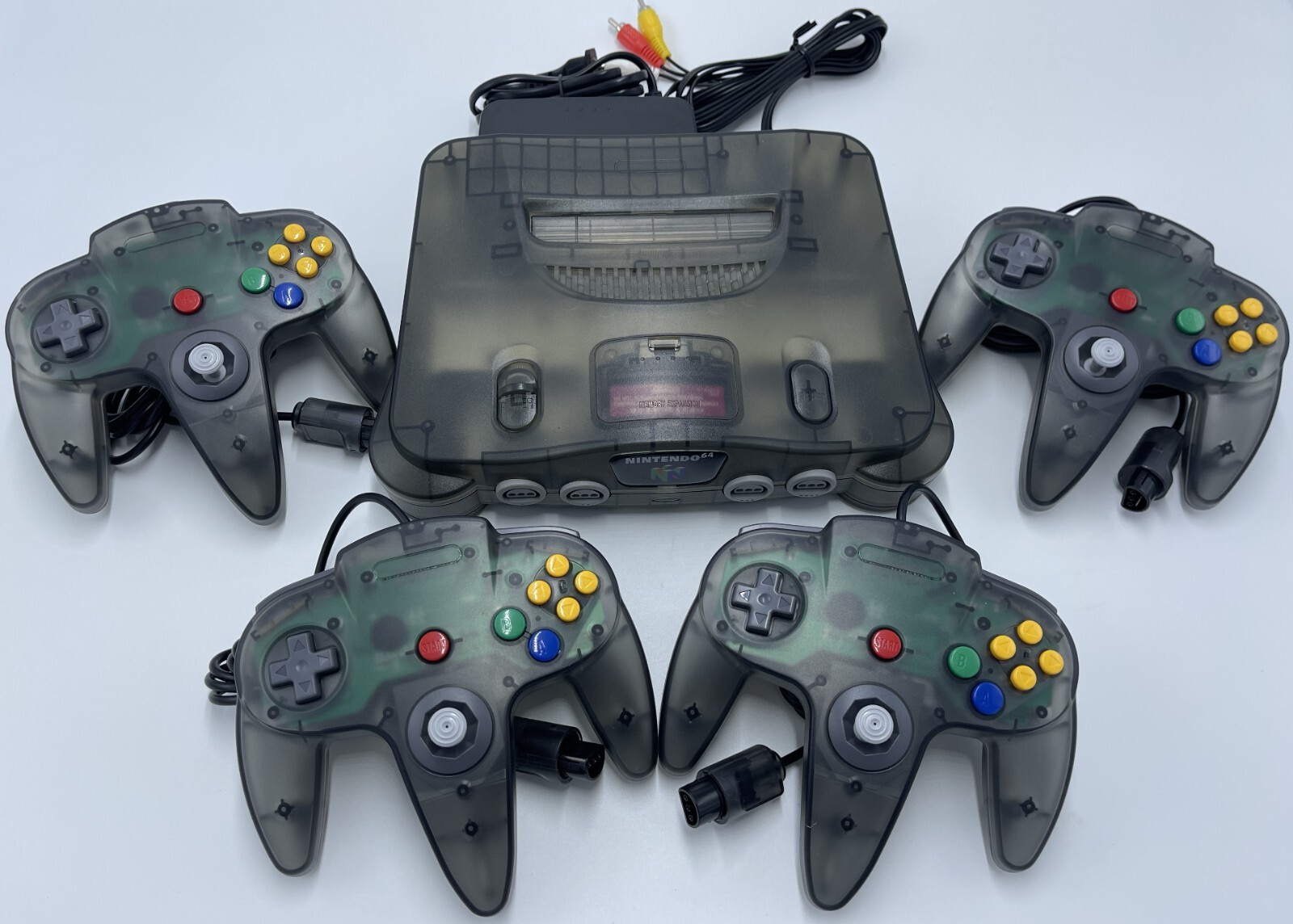 Choose CUSTOM COLOR Nintendo 64 Console + Up to 4 Controllers + Cords! N64! WOW