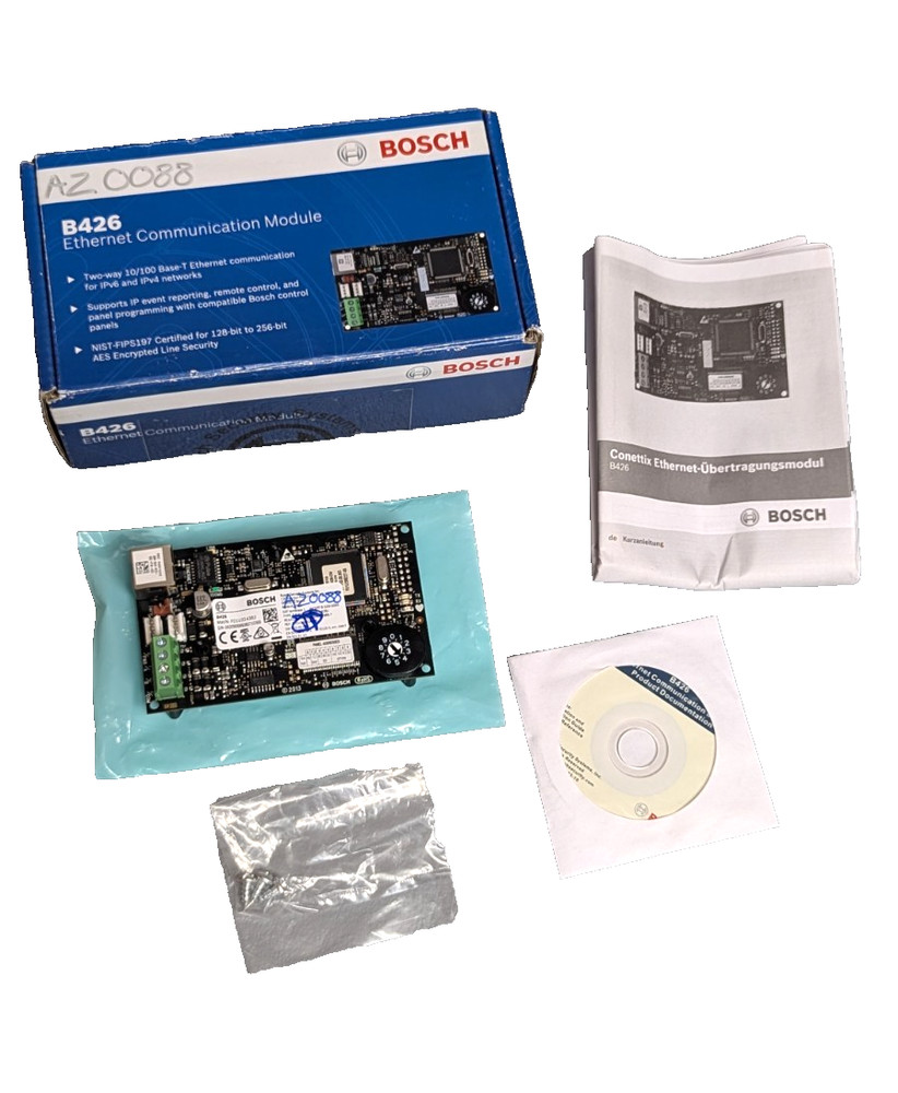 Bosch B426 Ethernet Communication Module: Two Way IP, 10/100, IPV6, IPV4