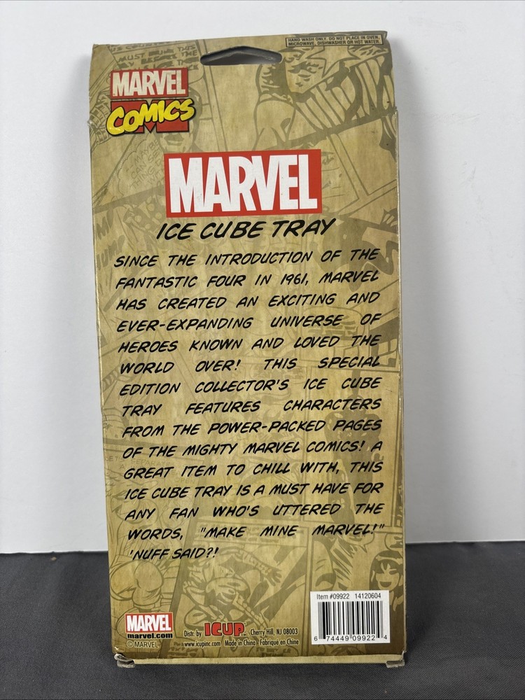 Marvel Comics Silicone Ice Cube Tray