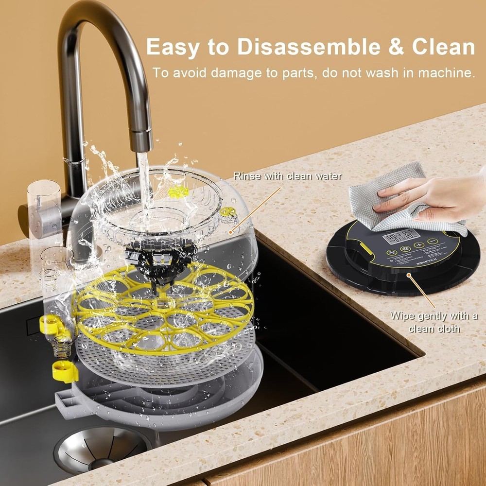 Pro 18-Egg Incubator: Automatic Turner, Humidity Control & 360° Transparent View
