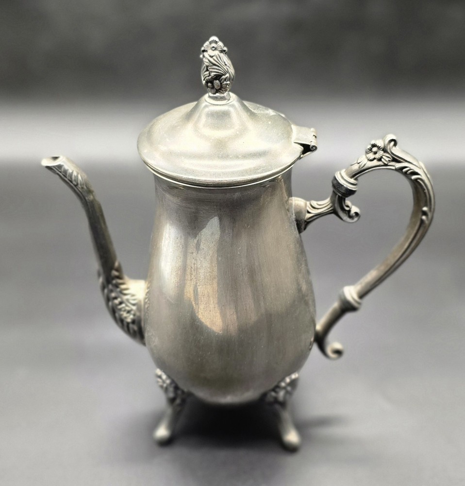 Vintage Silver Plated Tea Coffee Pot 10in