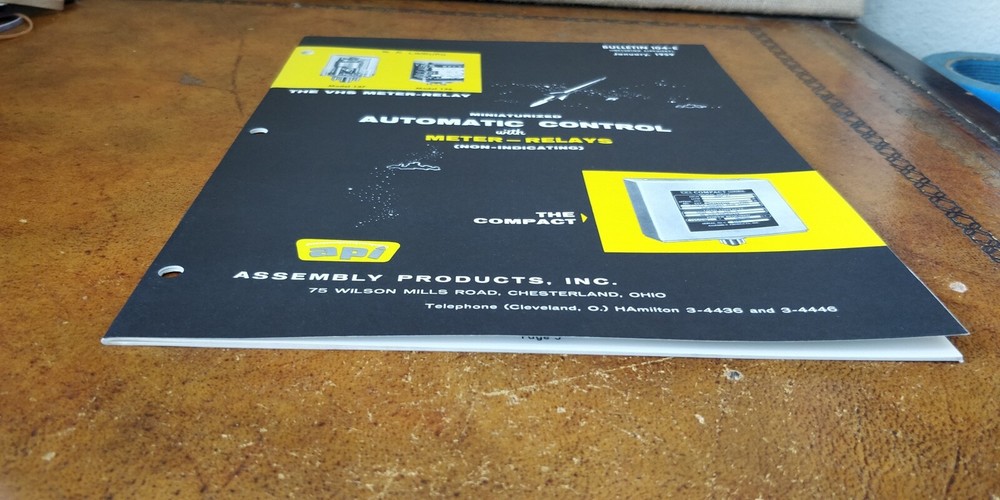 1959 ~ API Assembly Products INC ~ Bulletin 104-E ~ Inter-relays