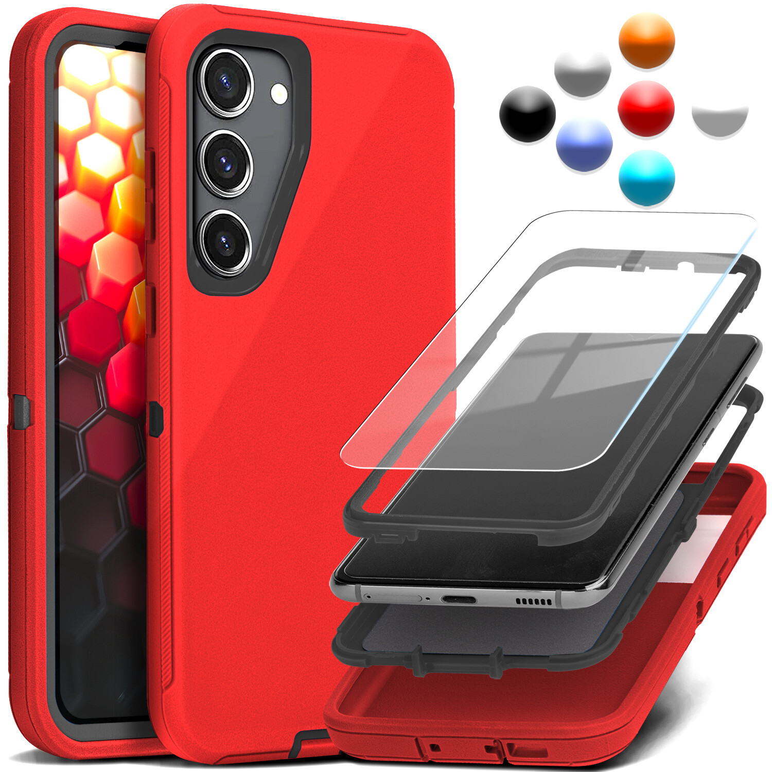 For Samsung Galaxy S26 S25 S24 S23 S22 Ultra Shockproof Protective Rugged Case