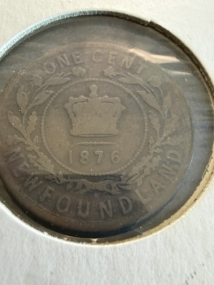 1876 H Newfoundland One Cent