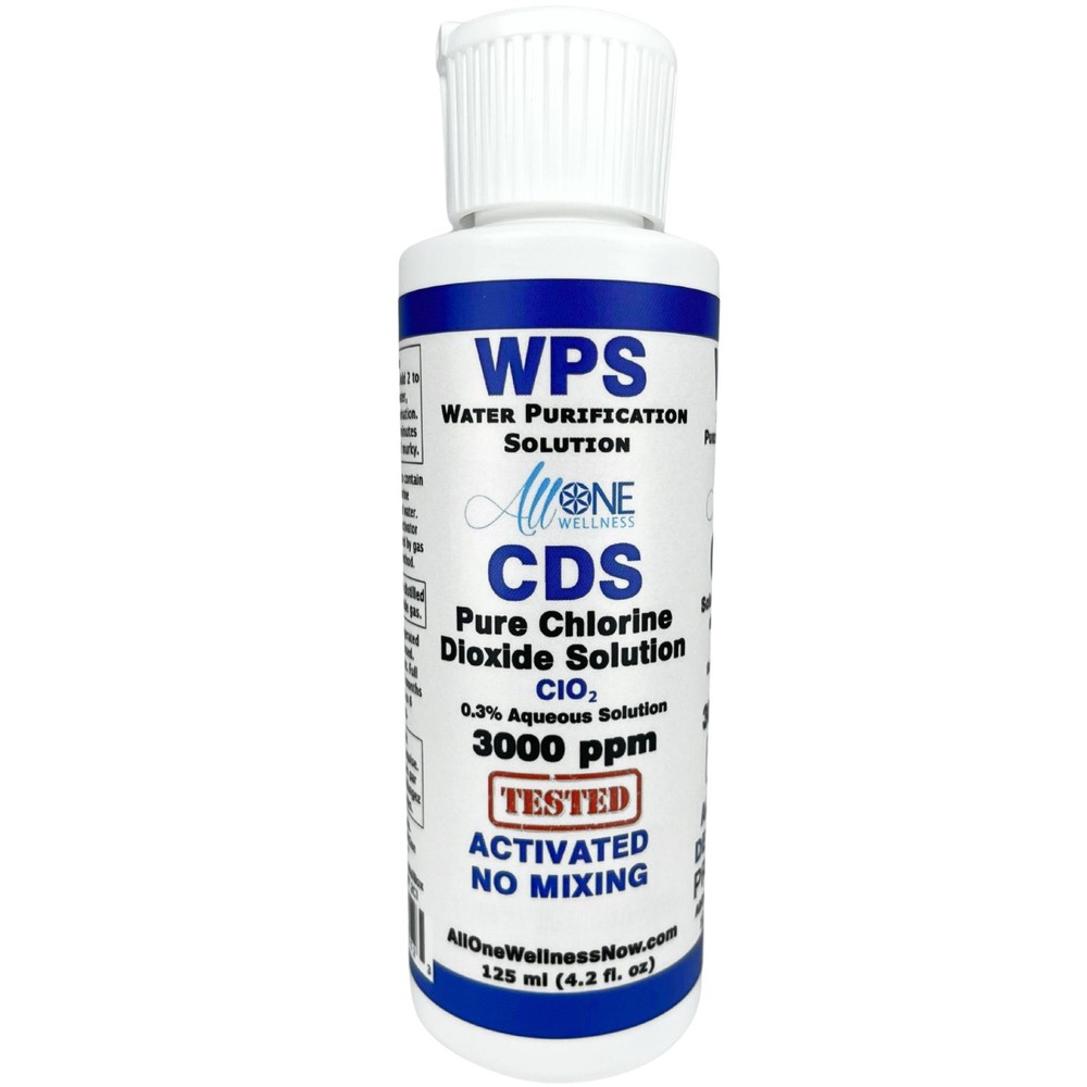 CDS Water Purification Solution  (Ready to use) Plastic bottle 4.2 oz 125ml