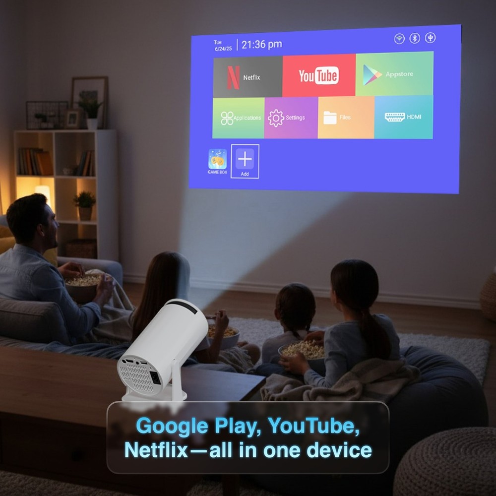Laser Smart Android Gaming Projector 50 Games with Controllers