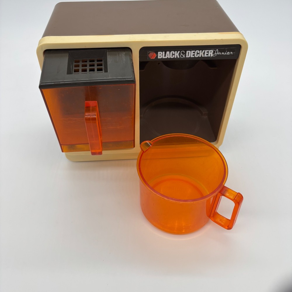 Vintage Black & Decker Junior Plastic Play Pretend Coffee Maker Untested