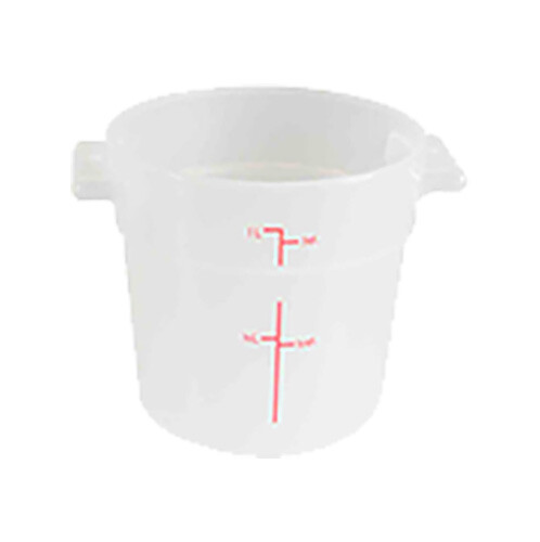 Thunder Group 1 Qt Translucent Polypropylene Round Food Storage Container