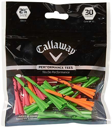 Performance 2.75’’ Plastic Golf Tees, Neon Mix, 30 Pack