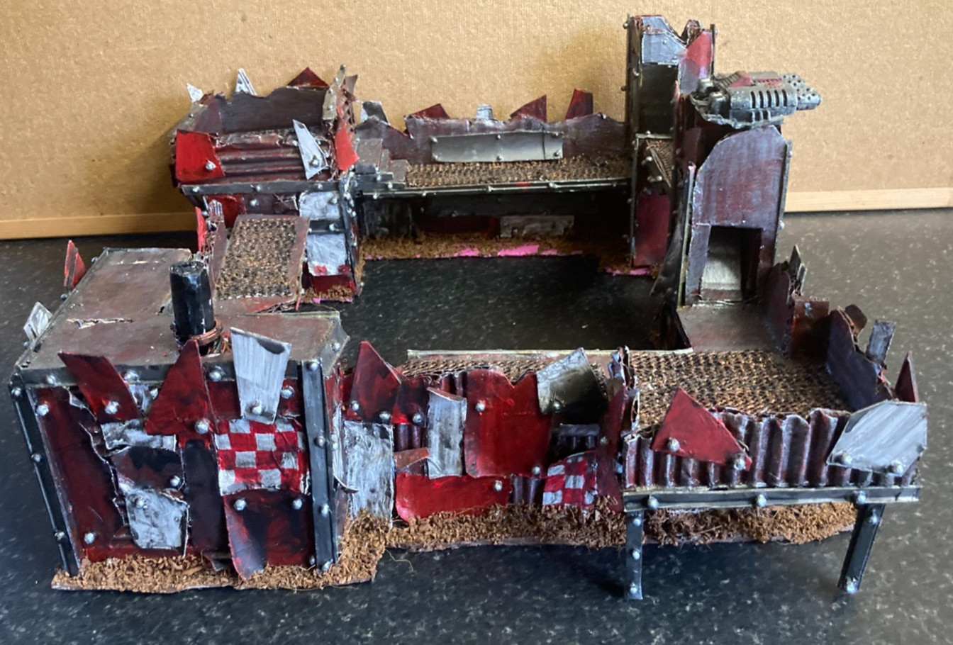 Warhammer 40k ORK FORT STRONGHOLD Building Terrain Scenery Custom Made Excellent