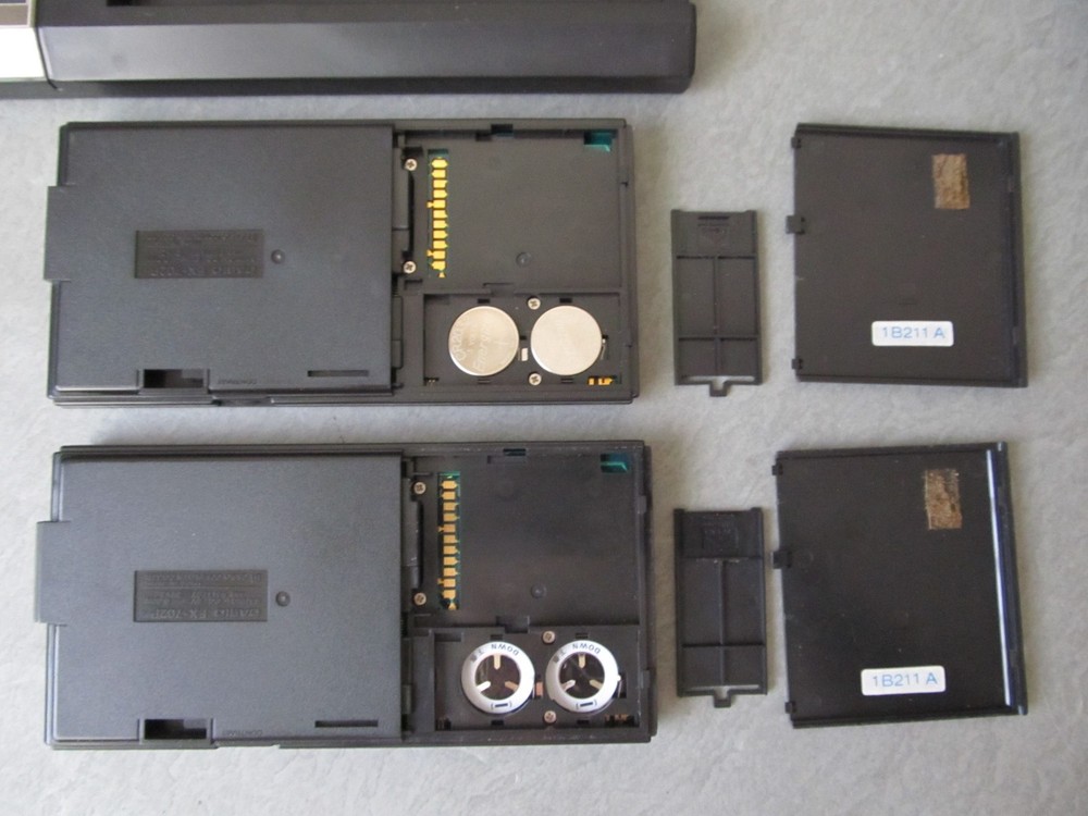 2x Casio FX-702P Programmable Calculator w/FA-2 Cassette Interface & FP-10 Print